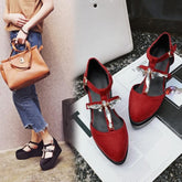Red/Green/Black Sweet Platform Sandals Shoes