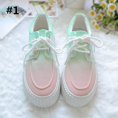 Harajuku Gradient Hand-Painted Canvas Shoes