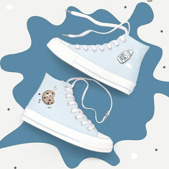 Cute Milk Cookie Canvas Shoes