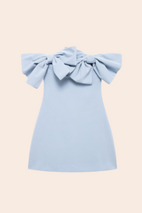 Strapless Bowknot Mini Dress