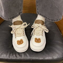 Platform Star Lace Up Sneakers