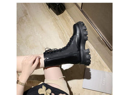 Lace Up Platform Boots YP227