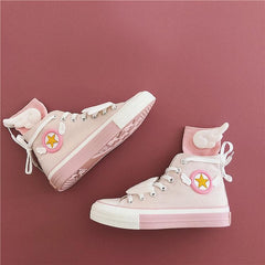 Pink Cardcaptor Sakura Wings Canvas Shoes
