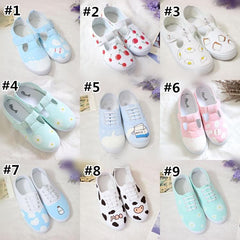Kawaii Cartoon Printing Canvas Sneakers