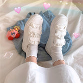 Cute Canvas Rubber White Shoes BE790