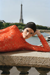 Susanna Long Sleeve Sheer Lace Maxi Dress