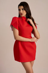 Adela Cut-out Bowknot Mini Dress