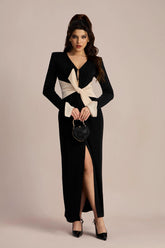 Elizabeth V-neck Bowknot Maxi Dress