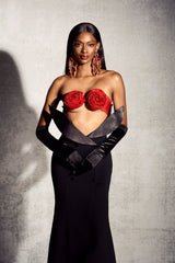 Quintina Floral Bustier Mermaid Maxi Dress