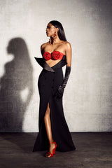 Quintina Floral Bustier Mermaid Maxi Dress