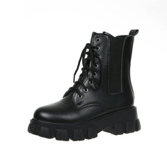 Platform Lace-Up Boots YP233