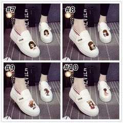 Kawaii Emoji Hand Painted Canvas Shoes