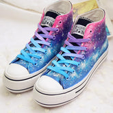 Gradient Galaxy Canvas High Shoes