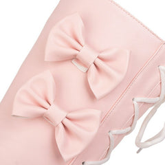 Japanese Fashion Kawaii Pink Bows Boots High heel Boots SS2217