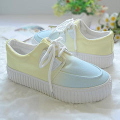 Harajuku Gradient Hand-Painted Canvas Shoes
