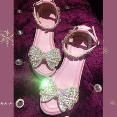 Fairy Crystal Bow High Heel Sandals