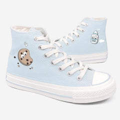 Cute Milk Cookie Canvas Shoes