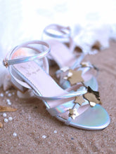 Mid-Heel Star Flash Ankle Strap Sandals BE1083