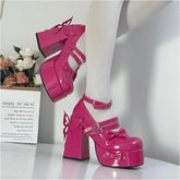 Butterflies Dance Lolita High Pump Shoes MK19365