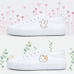 White Dear Rabbit Sneakers