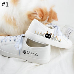 Kawaii Cat Leisure Canvas Shoes