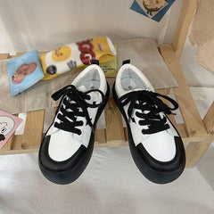 Black and White Cute Cow Shoes