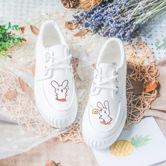 Harajuku Bunny Canvas Sneakers
