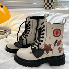 Y2K Heart Star Boots