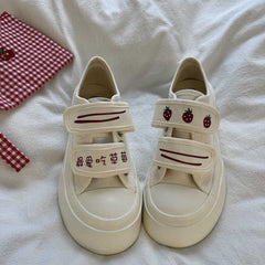 Kawaii Harajuku Fashion Strawberry Canvas Shoes FY008