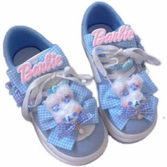 Harajuku Kawaii Rabbit Rainbow Heart Lolita Shoes BE537