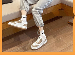 Two-Tone Platform Sneakers YP578