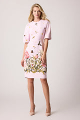 Rosalind Butterfly Printed Short Sleeves Mini Dress
