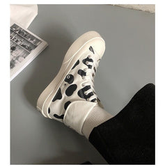 Kawaii Fashion Cow Print Shoes FY006