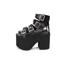 Gothic Harajuku Punk Gladiator Platform Shoes SP054