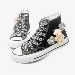 Japanese Hand Made Bear High Top Sneaker