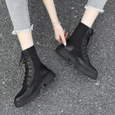 Black Laced Socks Martin Boots