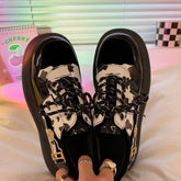 Kawaii Cow PU Leather shoes BE1236