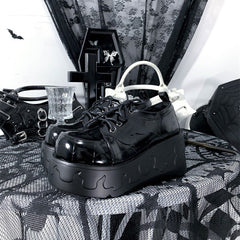 Black Pink Sweet Elena Platform Shoes ON294