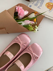 Ballet Bow Vintage Flat Shoes