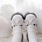 Cartoon Bear Polka Dot Bow Knot Platform Lolita Shoes