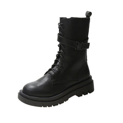 Kawaii Platform Lace-Up Short Boots YP1016