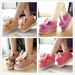 4 Colors Kawaii Animal Fleece Shoes