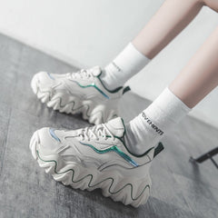 Korean Ulzzang White Casual Sneakers BE1271