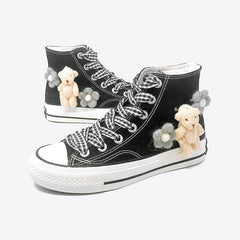 Japanese Hand Made Bear High Top Sneaker