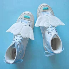 Blue Sky Wings Canvas Shoes
