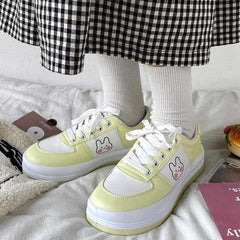 Blue/Yellow Candy Bunny Kawaii Sneakers
