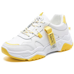 Lettering Panel Platform Chunky Sneakers