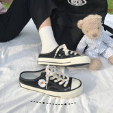 Kawaii Daisy  Half Drag Canvas Shoes