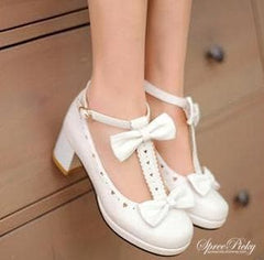 Lolita Knotbow Princess Thick Heel