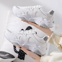 Lettering Panel Platform Chunky Sneakers